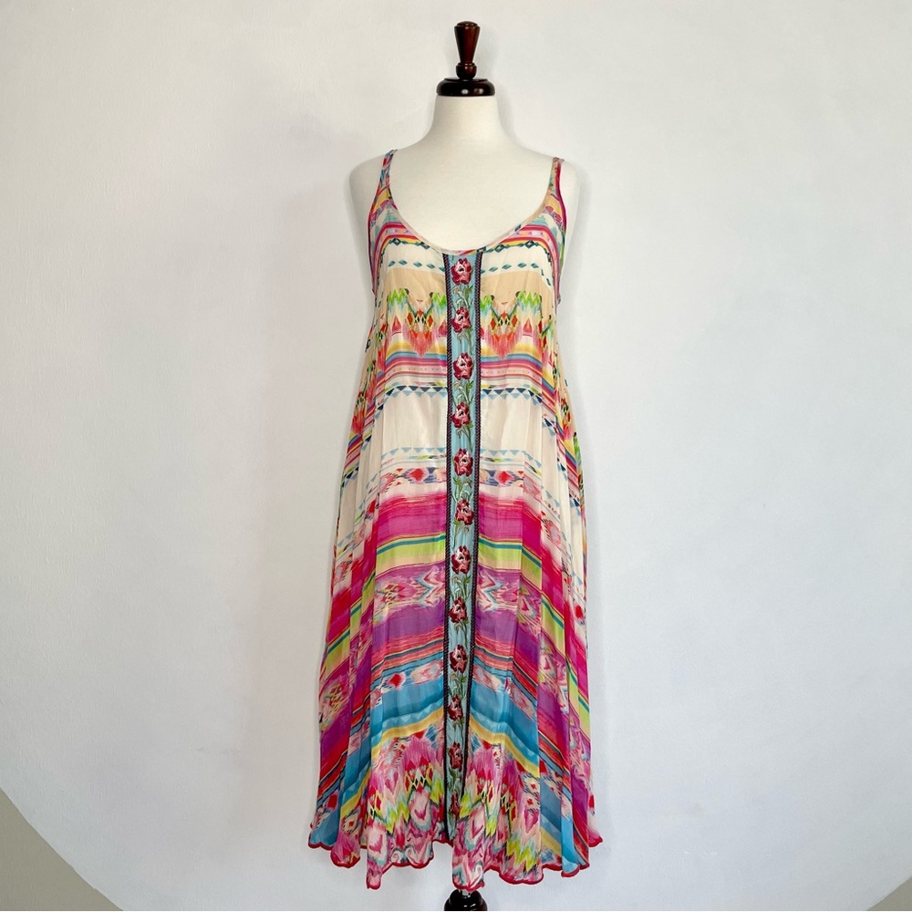 Johnny Was Slip Dress, Medium